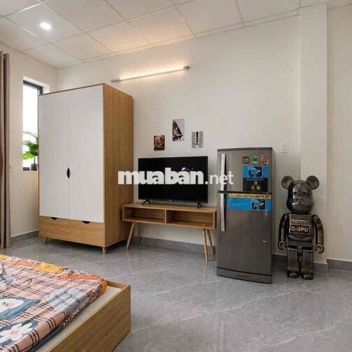 STUDIO BAN CÔNG FULL NỘI THẤT CAO CẤP - MÁY GIẶT RIÊNG SIÊU ĐẸP GẦN Q5