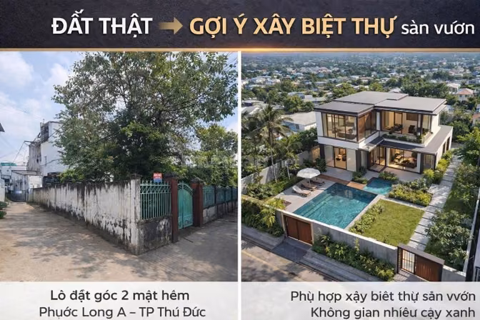 BÁN VILLA VƯỜN KHUÔN VIÊN LỚN HỒ BÁ PHẤN, TP. THỦ ĐỨC