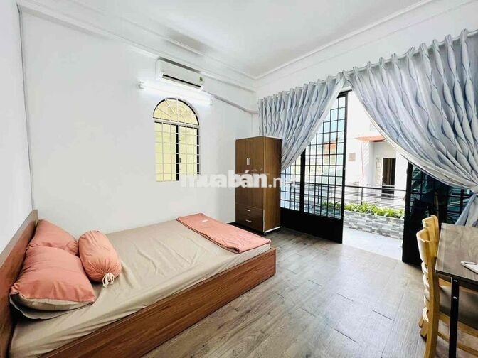 Cho thuê 1PN + 1 gác Trần Văn Đang Q3 full nội thất