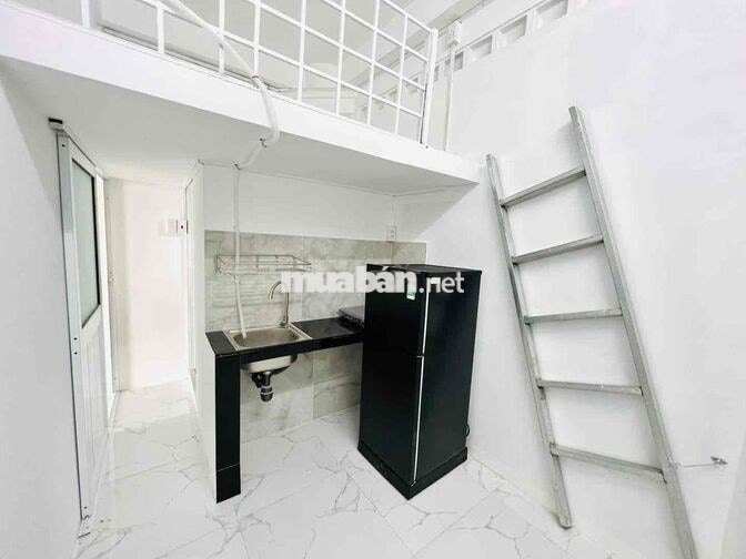 Cho thuê 1PN + 1 gác Trần Văn Đang Q3 full nội thất