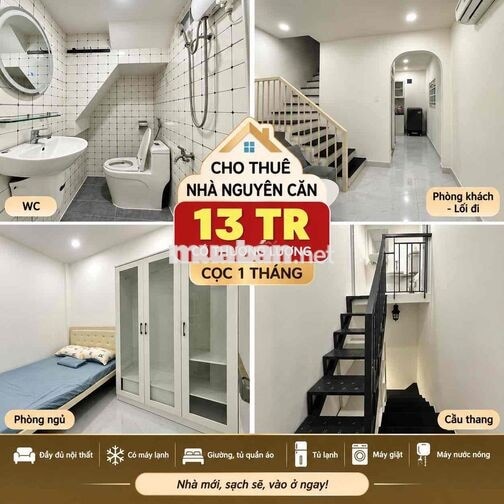 cho thuê nhà Nc đầy đủ Nội Thất Nhà Đẹp Cô Giang cách mặt tiền lớn 20m