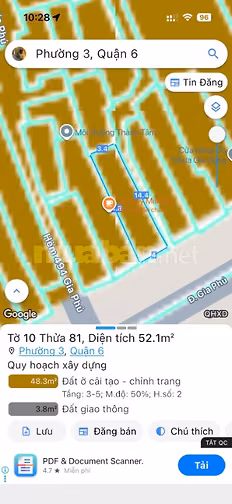 BÁN NHÀ MT GIA PHÚ, P.3, Q.6, 8.9 TỶ