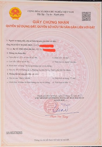 Bán nhà Gò Vấp mới xây 53,3m2; 04 phòng ngủ đầy đủ nội thất giá 5,68tỷ
