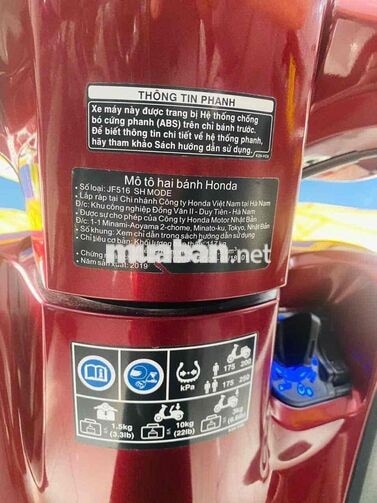 Honda SH Mode 2019 Đỏ Tự động 17000 km