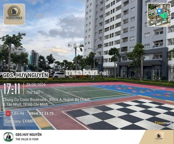 Cho thuê căn hộ Conic Boulevard, 84.32m2, 2PN, 6.5tr/tháng