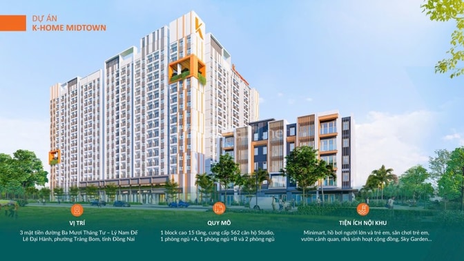 K.Home Midtown Nhà Ở Xã Hội chuẩn SINGAPORE tại trung tâm Trảng Bom