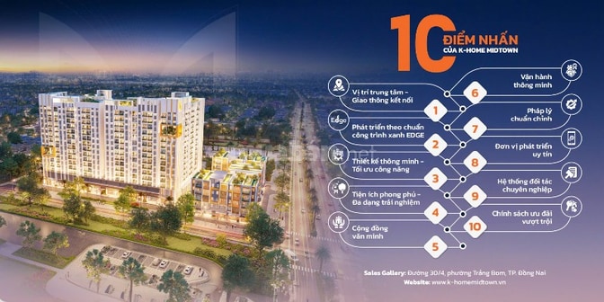 K.Home Midtown Nhà Ở Xã Hội chuẩn SINGAPORE tại trung tâm Trảng Bom