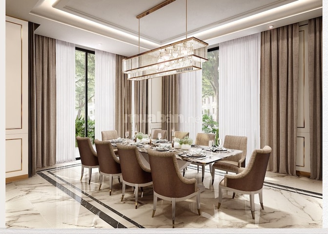 Biệt thự vinhomes Tân Cảng, DT 275 m2, nhà hoàn thiện, 4 tầng, 270 tỷ