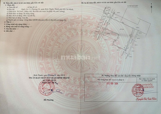  Bán đất Quốc Lộ 13 Bình Thạnh, DT 363m2 ngang hơn 10, sổ hồng