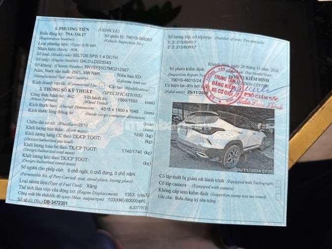 THÔNG BÁO MỜI CHÀO GIÁ CẠNH TRANH THANH LÝ XE Ô TÔ BKS: 79A 33417