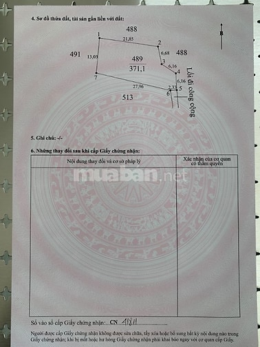 BÁN NHÀ VÀ ĐẤT 371 M VUÔNG THỔ CƯ GIÁ 1.3 TỶ