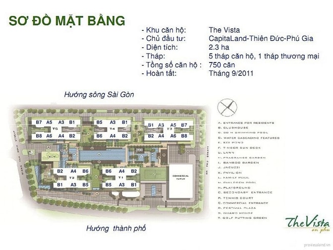 Bán Penthouse The Vista 5 phòng ngủ tầng cao view sông 456m2