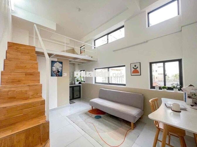 Cho Thuê Duplex Full Nội Thất có Bảo Vệ 24/24 ngay Vòng Xoay Dân Chủ