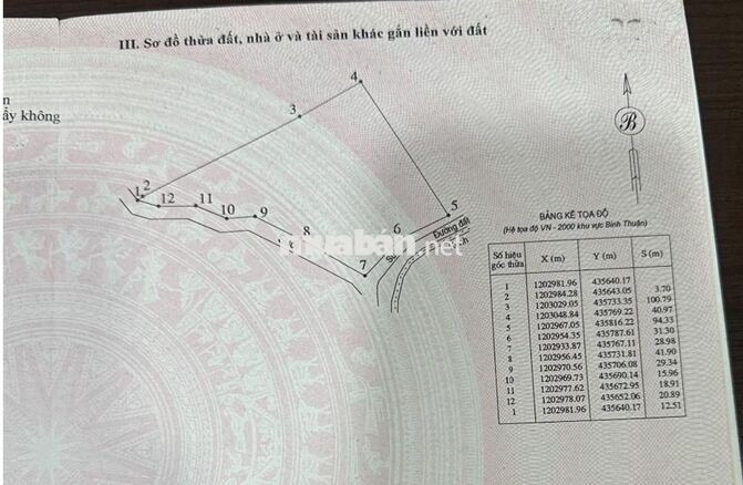 Đất vườn thanh long 32.970 m² tại Hàm Minh, Hàm Thuận Nam