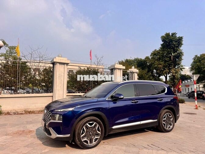 Hyundai SantaFe 2022 Cao cấp Dầu 71.000 km Xanh