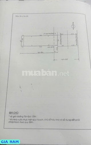 BÁN NHÀ MẶT TIỀN KINH DOANH : 48A TÂN QUÝ - P. TÂN QUÝ - Q. TÂN PHÚ