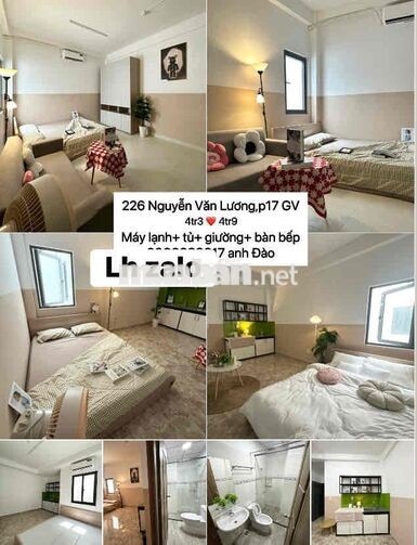 Studio cao cấp Nguyễn Văn Lượng 4tr3-4tr9
