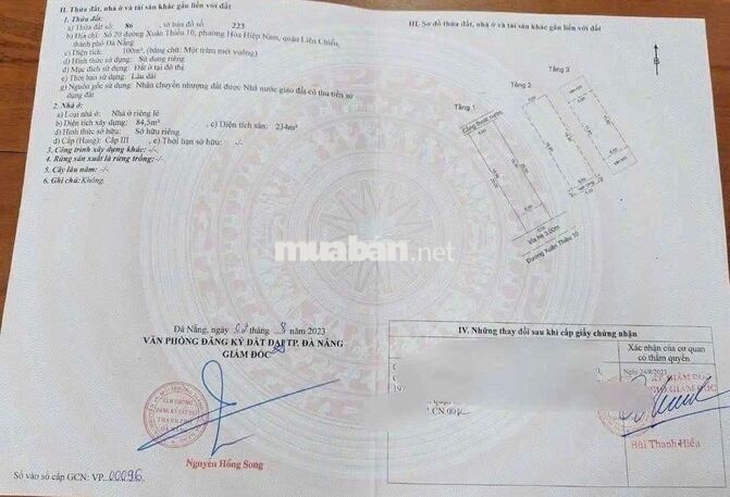 Cần bán nhà 3 tầng cực kiên cố đường Xuân Thiều 10