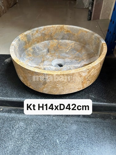 Bồn rửa mặt bằng đá tự nhiên chậu lavabo bằng đá 