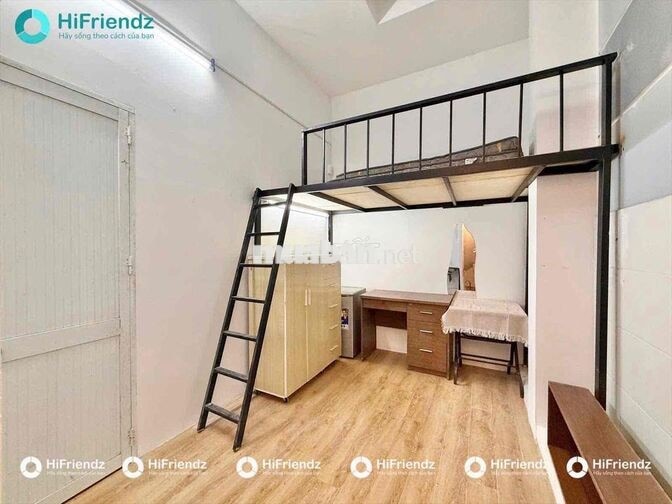 PHÒNG TRỌ GÁC CAO FULL NỘI THẤT GẦN NGÃ 4 BẢY HIỀN