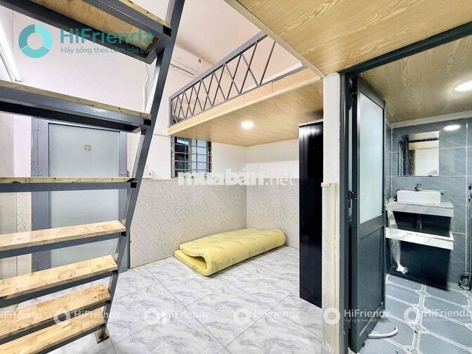 🔥PHÒNG GÁC NHÀ MỚI ĐẦY ĐỦ NỘI THẤT GIÁ RẺ NGAY HỒ VĂN HUÊ