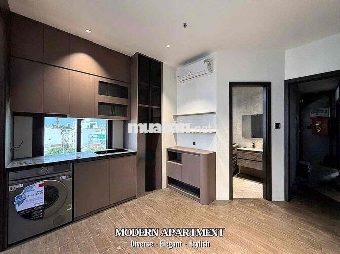 💥CĂN HỘ 1PN-STUDIO LUXURY TONE NÂU CỰC SANG -FULL NỘI THẤT CAO CẤP