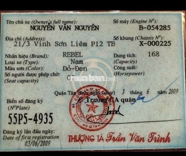 Rebel USA 170cc 2009 Đỏ-Đen