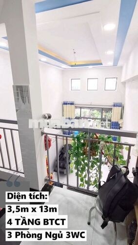 💥 NHÀ LÒ GỐM Q6 – SÁT MẶT TIỀN – 4 TẦNG BTCT – 3PN – 45M² – 5.4 TỶ TL