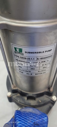 Bơm chìm Pumpman QSD6-25-1.1 Kim loại Bạc