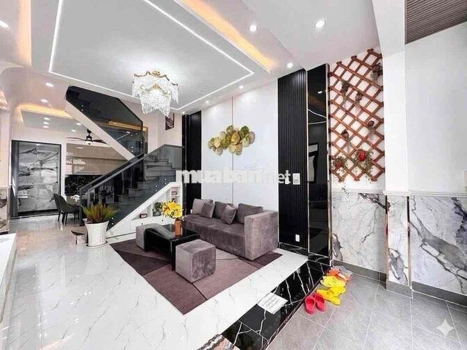 Huỳnh Tấn Phát - 5 Tỷ 850 - Xe Hơi Tới Nhà- Nhà 4 Tầng 50M² - 4PN - Gầ