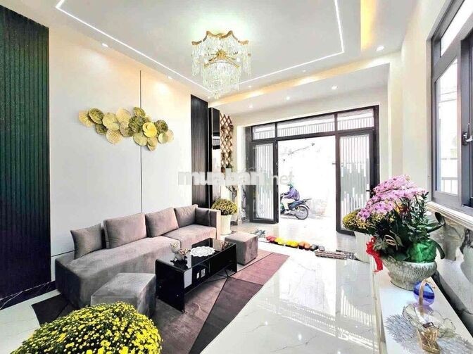 Huỳnh Tấn Phát - 5 Tỷ 850 - Xe Hơi Tới Nhà- Nhà 4 Tầng 50M² - 4PN - Gầ