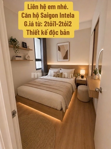 Căn hộ SaiGon Intela chỉ từ 1,950 tỷ căn 50m2 và 2,1 tỷ căn 55m2