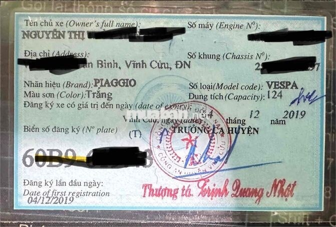 Piaggio Vespa Primavera 2019 Trắng 124cc 56966 km
