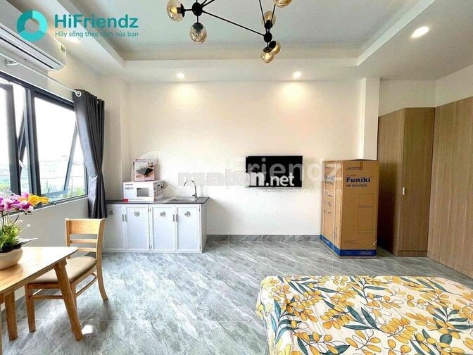 CHO THUÊ PHÒNG SIÊU THOÁNG FULL NỘI THẤT NGAY VƯỜN LÀI GẦN NTTU -IUH
