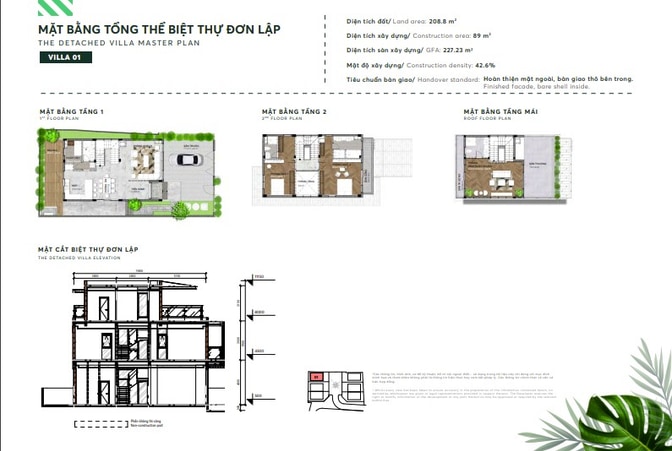 Biệt thự Urban Green, 200m2 sân vườn, giá từ 20 tỷ, tt 30% nhận nhà