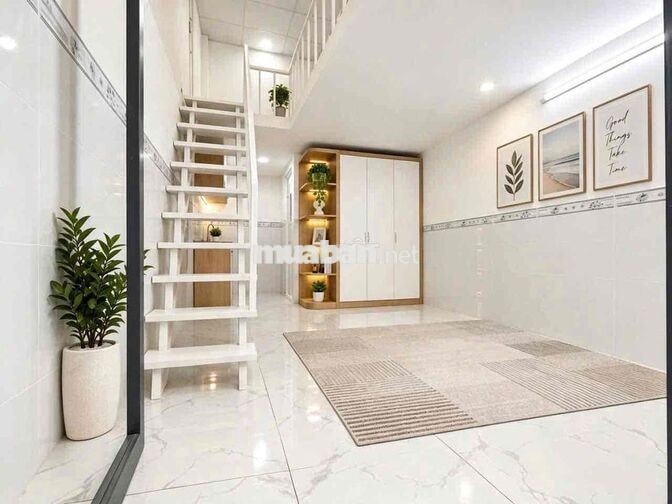 Nhà Nguyên Căn 1 Trệt 1 Lầu Bancol Mới Xây 100% Ngay Gigamall, 40M2