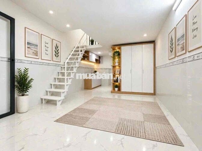 Nhà Nguyên Căn 1 Trệt 1 Lầu Bancol Mới Xây 100% Ngay Gigamall, 40M2