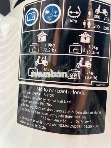 SH 125 2026 new 99,9% BSTp Ngay 9chủ cave xe 79 km