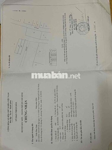 BÁN ĐẤT NÔNG NGHIỆP SỔ RIÊNG – GẦN BẾN XE AN SƯƠNG – KHU DÂN CƯ HIỆN H