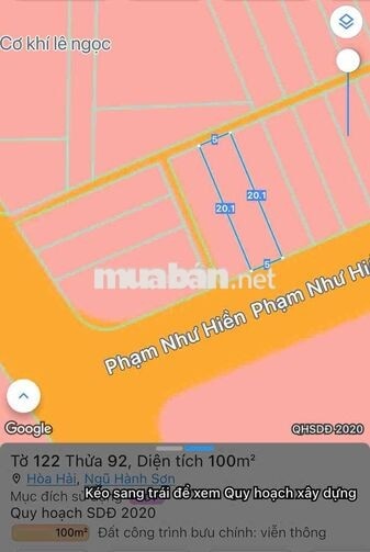 Đất TĐC Ngũ Hành Sơn giá sụp hầm