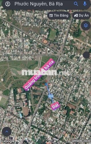 CHÍNH CHỦ BÁN ĐẤT Ở, 250M², 10M × 25M, KẾ CÔNG VIÊN BÀ RỊA