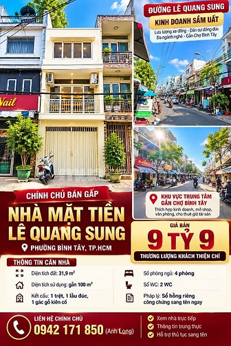 NHA MAT TIEN LE QUANG SUNG GAN CHO BINH TAY VUA O VUA KINH DOANH 9,9 T