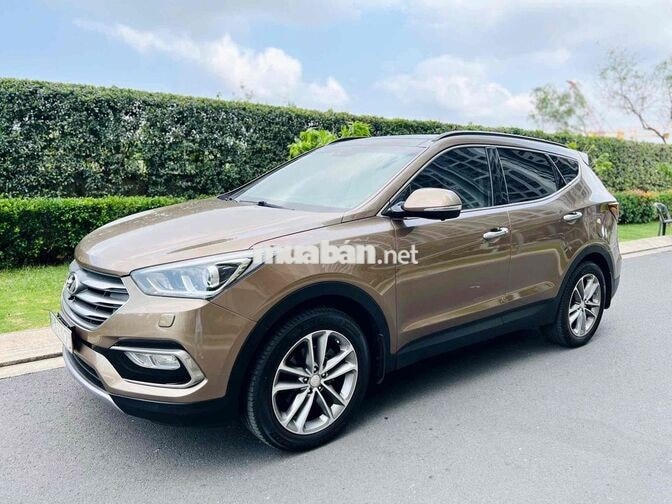 Hyundai Santafe 2017 2.4L 4WD Nâu 80.000 km 1Chủ