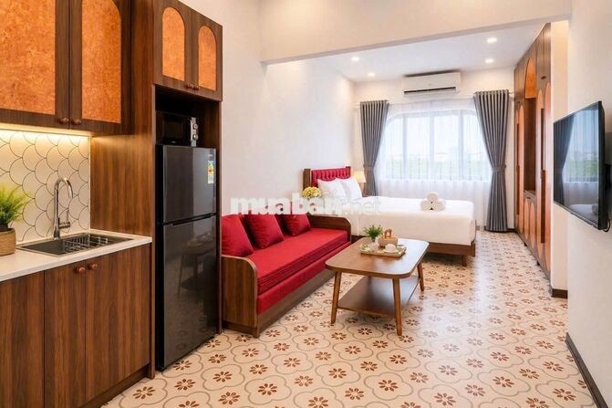 STUDIO FULL NỘI THẤT - TRUNG TÂM AN THƯỢNG, CÁCH BIỂN 200m - BAN CÔNG