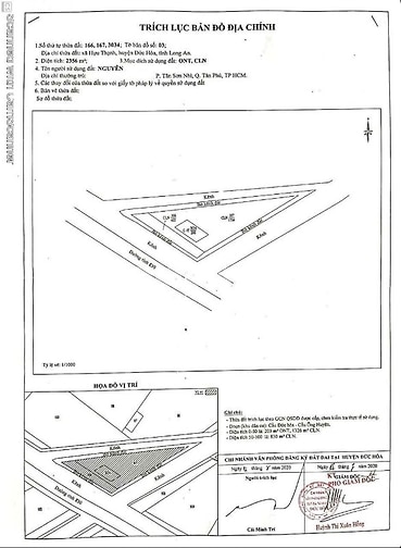 Bán đất 2600m2 thổ cư và CLN mặt tiền ĐT 830 Đức Hòa, Long An 