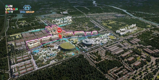 Căn hộ Duplex 3 PN Sun Hà Nam 1,7 tỷ. View trực diện CV nước Sun World