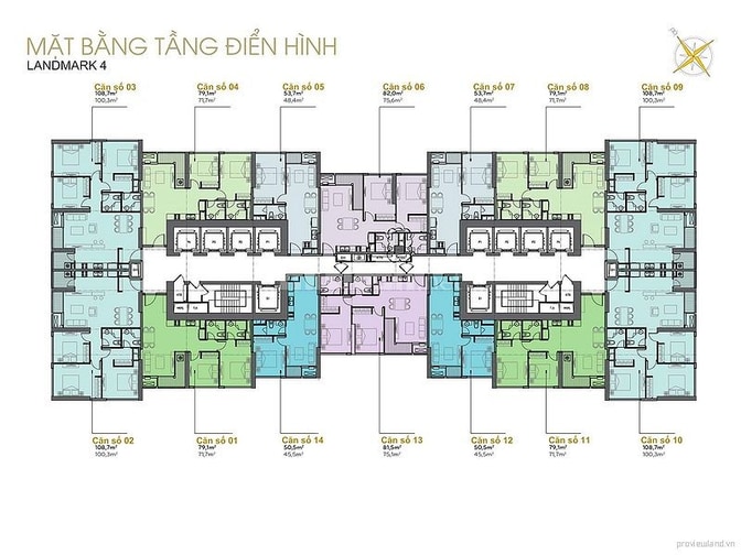 Căn hộ bán Vinhomes Central Park 3 phòng ngủ tầng cao view LM81 108m2