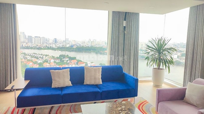 Cho thuê căn hộ Penthouse River Garden, Block A, 400m2, 4PN, view sông
