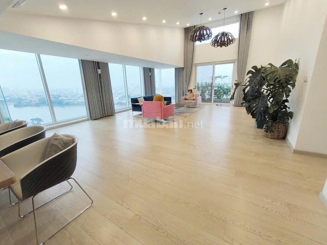 Cho thuê căn hộ Penthouse River Garden, Block A, 400m2, 4PN, view sông