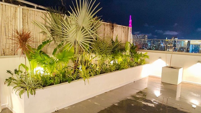 Cho thuê căn hộ Penthouse River Garden, Block A, 400m2, 4PN, view sông